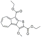 DIETHYL3-METHOXYAZULENO(2,1-B)THIOPHENE-2,9-DICARBOXYLATE Struktur