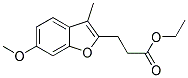 ETHYL3-(6-METHOXY-3-METHYL-2-BENZOFURANYL)PROPIONATE Struktur