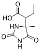 ETHYL(4-METHYL-2,5-DIOXO-4-IMIDAZOLIDINYL)ACETATE Struktur