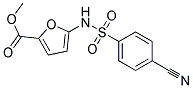 METHYL5-((P-CYANOPHENYL)SULFONYLAMINO)-2-FUROATE Struktur