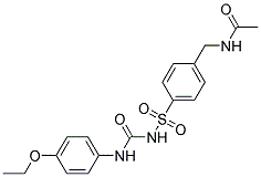 N-(4-((3-(P-ETHOXYPHENYL)UREIDO)SULFONYL)BENZYL)ACETAMIDE Struktur