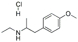 N-ETHYL-4-METHOXY-A-METHYLPHENETHYLAMINEHYDROCHLORIDE Struktur