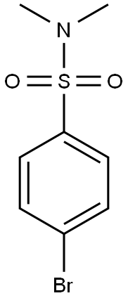 P-BROMO-N,N-DIMETHYLBENZENESULFONAMIDE Struktur