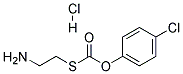 S-(2-AMINOETHYL)O-(P-CHLOROPHENYL)THIOCARBONATEHYDROCHLORIDE Struktur