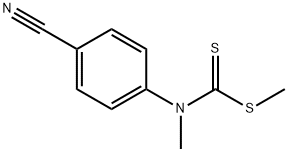 Methyl(4-cyanophenyl)methylcarbamodithioate Struktur