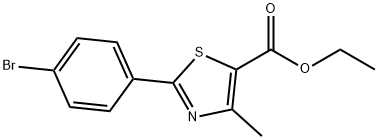 Ethyl2-(4-Bromophenyl)-4-methylthiazole-5-carboxylate Struktur