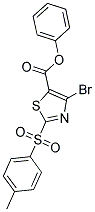 Phenyl4-bromo-2-(4-methylphenylsulfonyl)thiazole-5-carboxylate Struktur