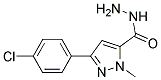 3-(4Chlorophenyl)-1-methyl-1H-pyrazole5-carboxylicacidhydrazide Struktur