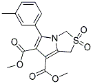 Dimethyl 5-(3-methylphenyl)-2,2-dioxo-2,3-dihydro-1H-2lambda6-pyrrolo[1,2-c][1,3]thiazole-6,7-dicarboxylate Struktur