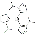 Tris(i-propylcyclopentadienyl)lutetium Struktur