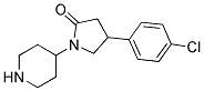 4-(4-CHLORO-PHENYL)-1-PIPERIDIN-4-YL-PYRROLIDIN-2-ONE
 Struktur