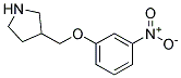 3-(3-Nitro-phenoxymethyl)-pyrrolidine Struktur