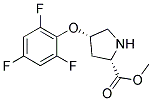 methyl (2S,4S)-4-(2,4,6-trifluorophenoxy)pyrrolidine-2-carboxylate Struktur