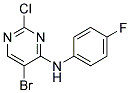 5-bromo-2-chloro-N-(4-fluorophenyl)pyrimidin-4-amine Struktur