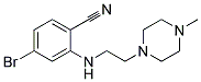 4-Bromo-2-[2-(4-methyl-piperazin-1-yl)-ethylamino]-benzonitrile Struktur