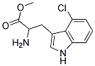 methyl 2-amino-3-(4-chloro-1H-indol-3-yl)propanoate Struktur