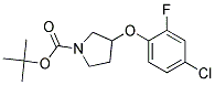 3-(4-Chloro-2-fluoro-phenoxy)-pyrrolidine-1-carboxylic acid tert-butyl ester Struktur