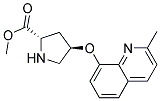 methyl (2S,4R)-4-[(2-methylquinolin-8-yl)oxy]pyrrolidine-2-carboxylate Struktur