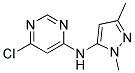 (6-Chloro-pyrimidin-4-yl)-(2,5-dimethyl-2H-pyrazol-3-yl)-amine Struktur