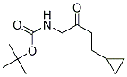 tert-butyl (4-cyclopropyl-2-oxobutyl)carbamate Struktur