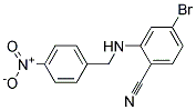 4-Bromo-2-(4-nitro-benzylamino)-benzonitrile Struktur