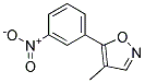 4-methyl-5-(3-nitrophenyl)isoxazole Struktur