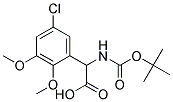 [(tert-butoxycarbonyl)amino](5-chloro-2,3-dimethoxyphenyl)acetic acid Struktur