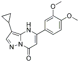 3-cyclopropyl-5-(3,4-dimethoxyphenyl)pyrazolo[1,5-a]pyrimidin-7(4H)-one Struktur