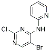 5-bromo-2-chloro-N-pyridin-2-ylpyrimidin-4-amine Struktur