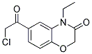 6-(CHLOROACETYL)-4-ETHYL-2H-1,4-BENZOXAZIN-3(4H)-ONE Struktur