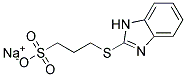 3-(BENZOIMIDAZOLE-2-MERCAPTO)-PROPANE SULFONIC ACID SODIUM SALT Struktur