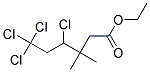 Ethyl 4,6,6,6-Tetrachloro-3,3-Dimethylhexanate Struktur