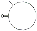 3-Methyl cyclopentadecanone-1 Struktur