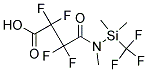 N-Methyl-N-(trimethylsilyl)heptafluorobutyrateamide Struktur