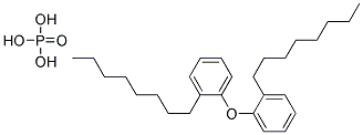 Octylphenol, ethoxylated and phosphated Struktur