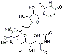 Uridine 5-diphospho-N-acetylglucosamine, disodium salt Struktur