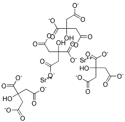 Distrontium citrate Struktur