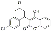 (+/-)-3-(1-(P-CHLOROPHENYL)-3-OXOBUTYL)-4-HYDROXYCOUMARIN Struktur