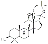 (3B,12B,20R)-20,25-EPOXY-3,12-DAMMARANEDIOL Struktur