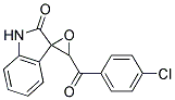 3'-(P-CHLOROBENZOYL)SPIRO(INDOLINE-3,2'-OXIRAN)-2-ONE Struktur