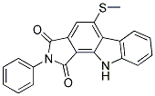 4-METHYLTHIO-N-PHENYL-1,2-CARBAZOLEDICARBOXIMIDE Struktur