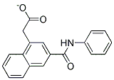 3-PHENYLCARBAMOYL-2-NAPHTHYLACETATE Struktur