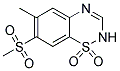 7-MESYL-6-METHYL-2H-1,2,4-BENZOTHIADIAZINE1,1-DIOXIDE Struktur