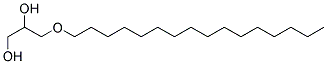 DL-3-HEXADECYLOXY-1,2-PROPANEDIOL Struktur