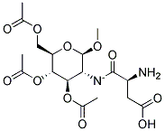 METHYL3,4,6-TRI-O-ACETYL-N-(A-L-ASPARTYL)-B-D-GLUCOSAMINIDE Struktur