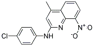 N-(P-CHLOROPHENYL)-4-METHYL-8-NITRO-2-QUINOLINAMINE Struktur