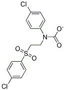 P-CHLOROPHENYL(2-(P-CHLOROPHENYLSULFONYL)ETHYL)CARBAMATE Struktur