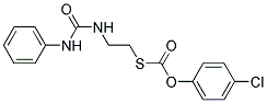 O-(P-CHLOROPHENYL)S-(2-(3-PHENYLUREIDO)ETHYL)THIOCARBONATE Struktur