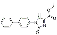 Ethyl1-(biphenyl-4-yl)-2,5-dihydro-5-oxo-1H-1,2,4-triazole-3-carboxylate Struktur