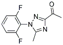 3-Acetyl-1-(2,6-difluorophenyl)-5-methyl-1,2,4-triazole Struktur